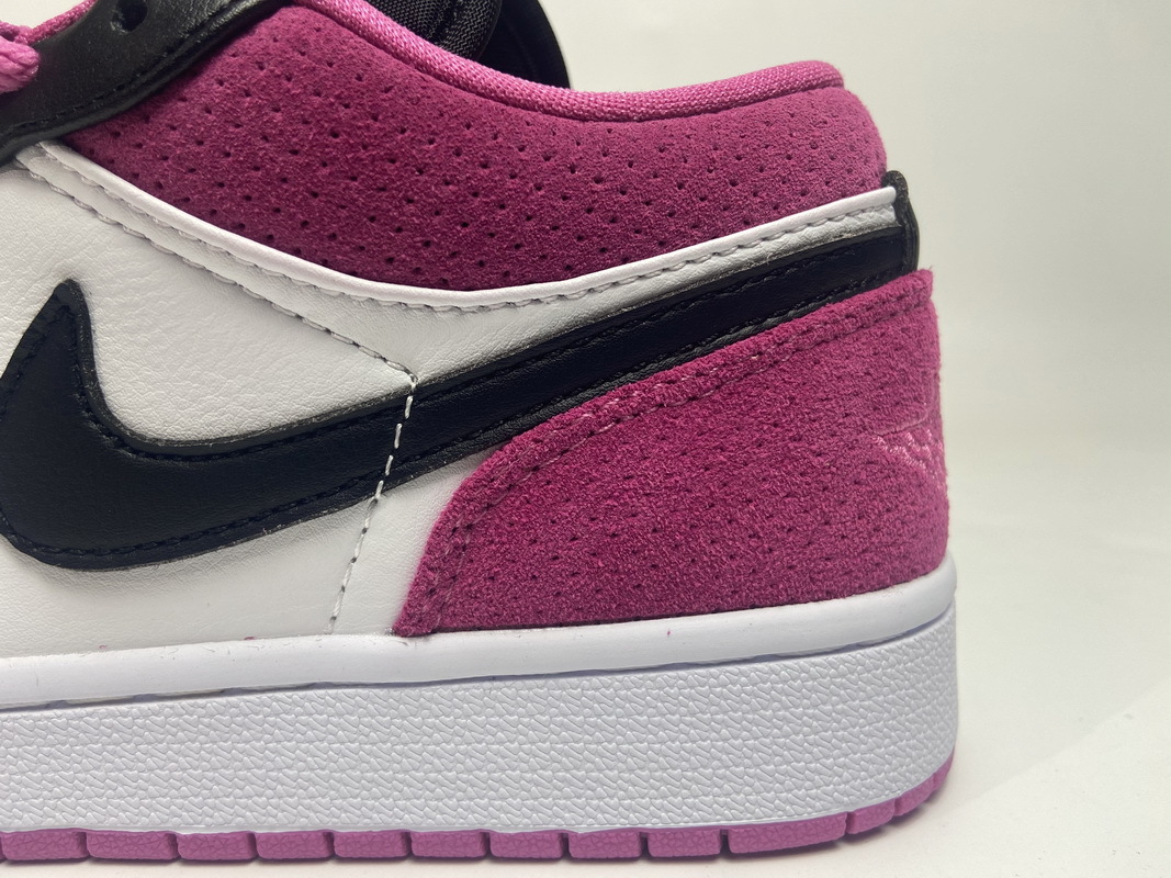 Jordan 1 Low Black Active Fuchsia (Cheap Sneakers)