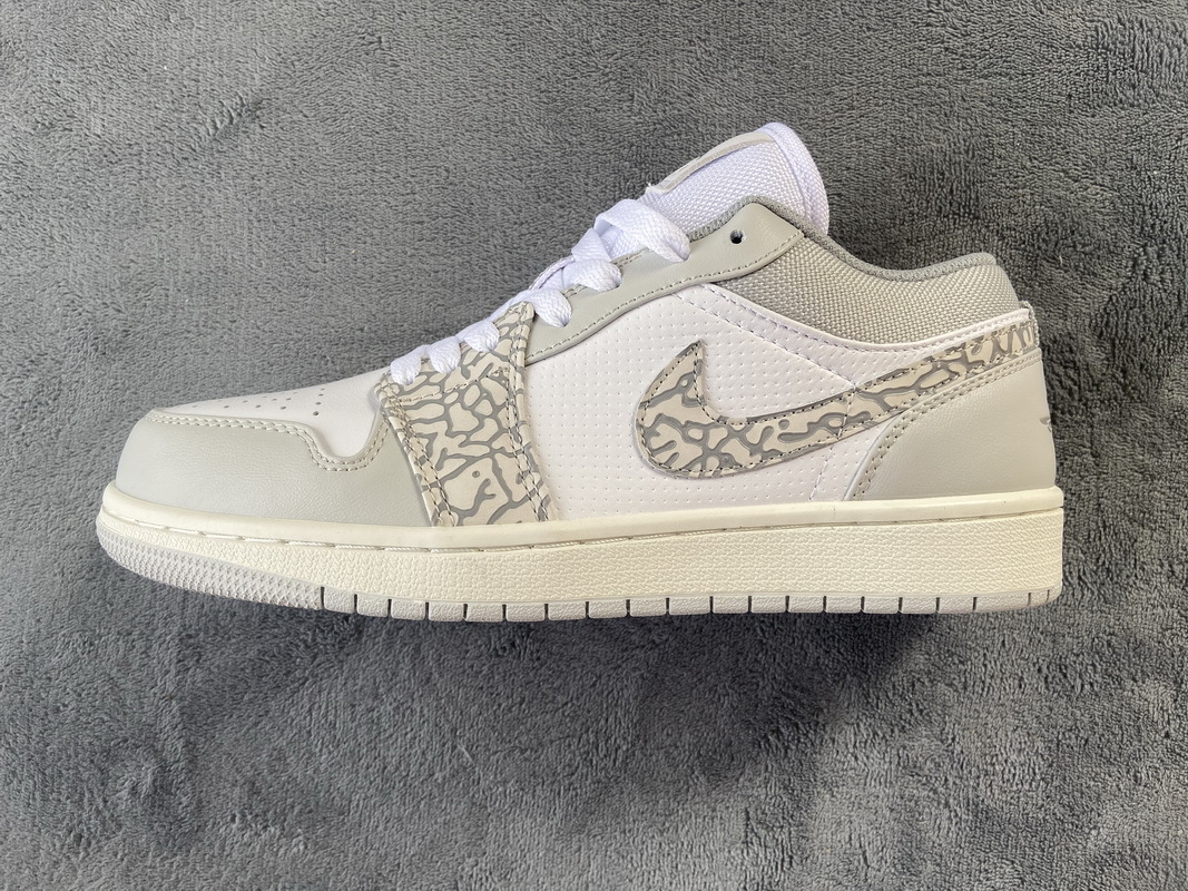 Jordan 1 Low PRM Smoke Grey Elephant (Cheap Sneakers)