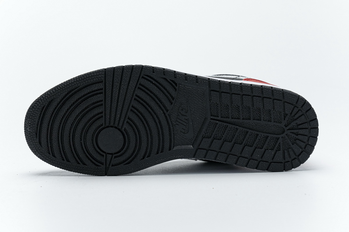 Jordan 1 Low Brushstroke Swoosh Black (Cheap Sneakers)