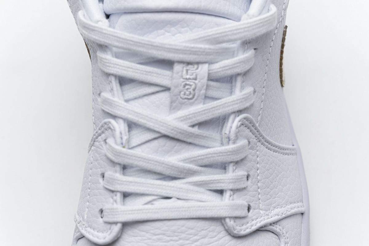 Jordan 1 Low White Metallic Gold (Cheap Sneakers)