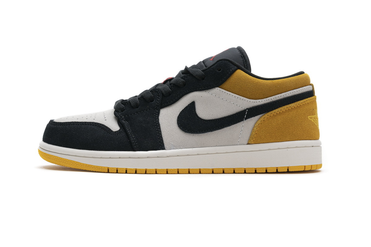 Jordan 1 Low Sail University Gold Black (Cheap Sneakers)