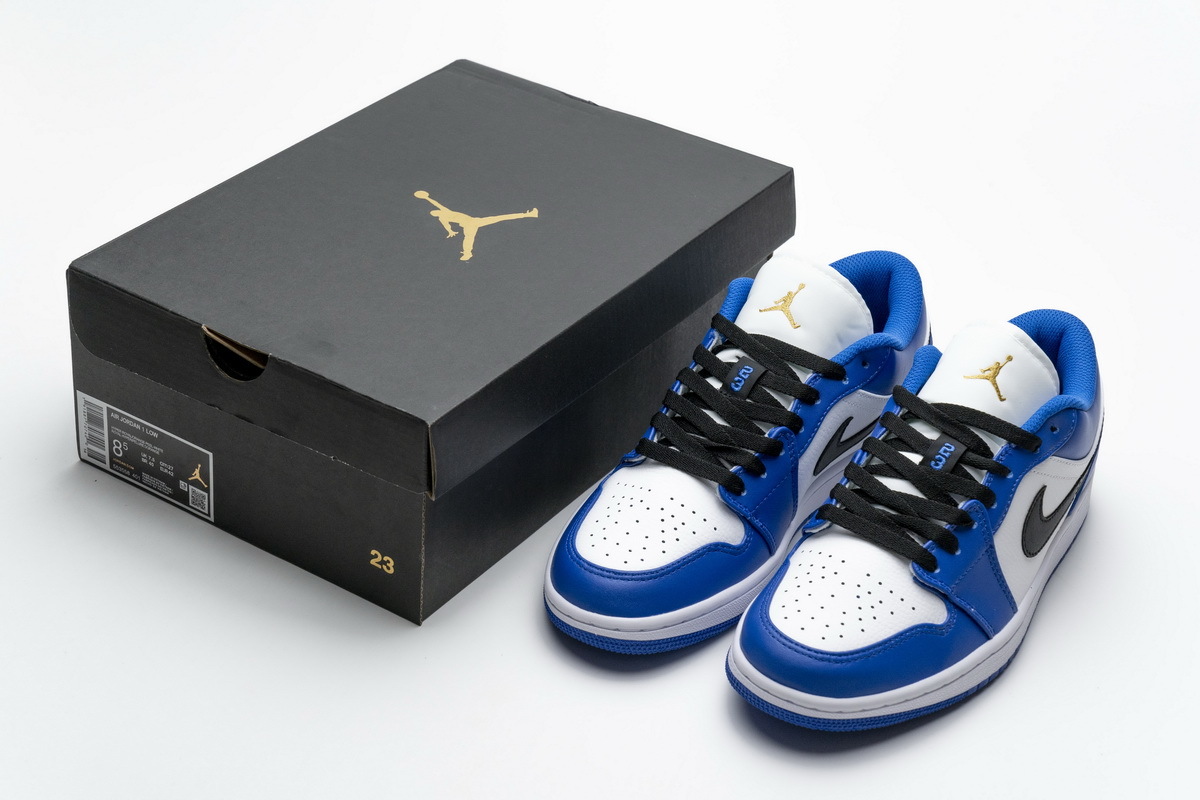 Jordan 1 Low Hyper Royal Orange Peel (Cheap Sneakers)