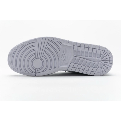 Jordan 1 Low Triple White Tumbled Leather (Cheap Sneakers) 02