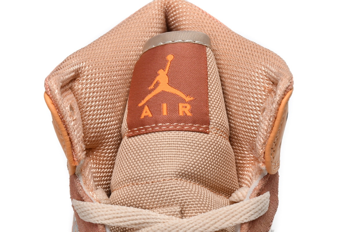 Jordan 1 Mid Apricot Orange (Mid Quality)