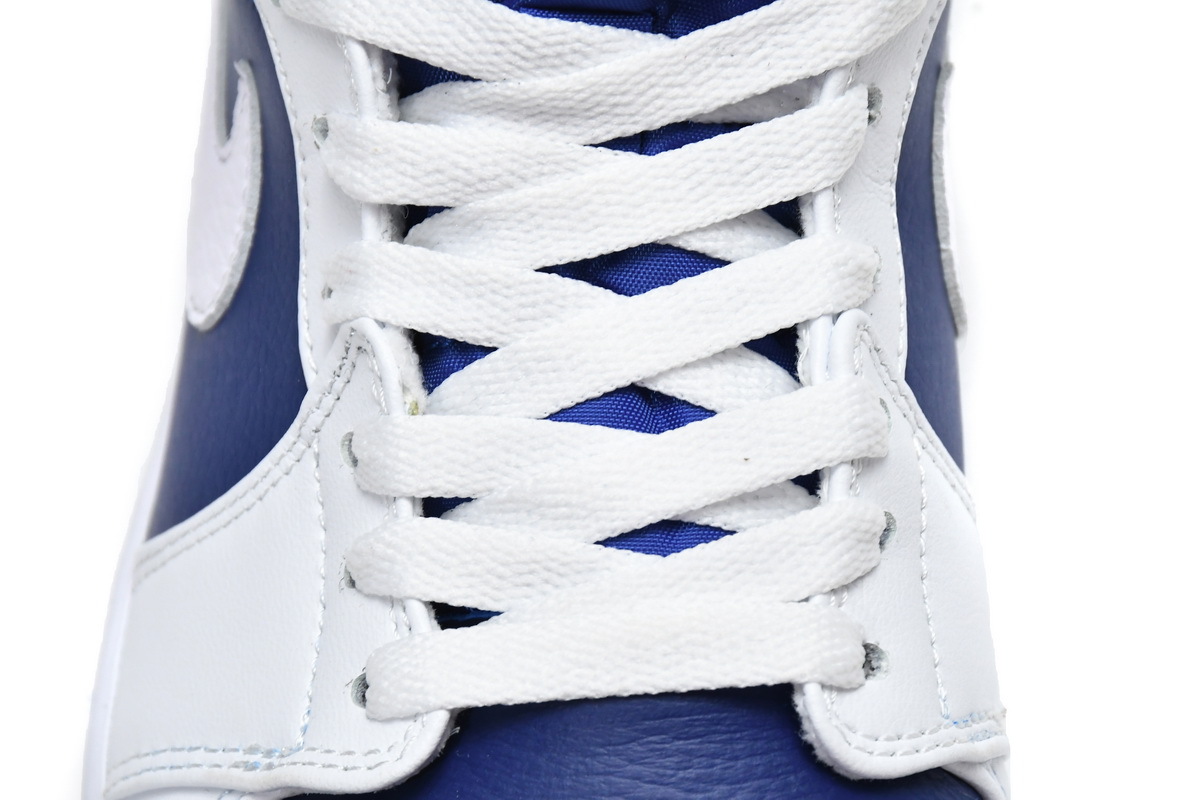 Jordan 1 Mid Royal Blue Laser Orange (Mid Quality)