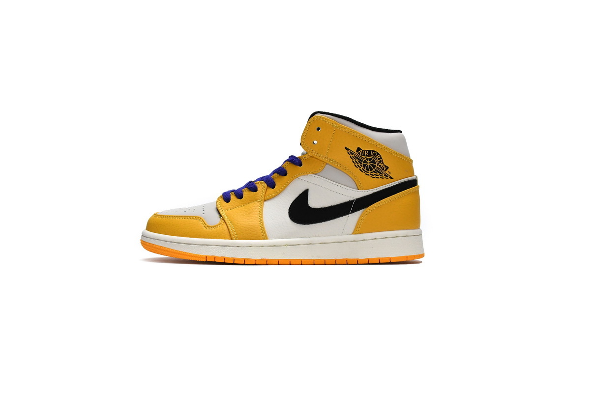 Jordan 1 Mid SE Lakers (Mid Quality)