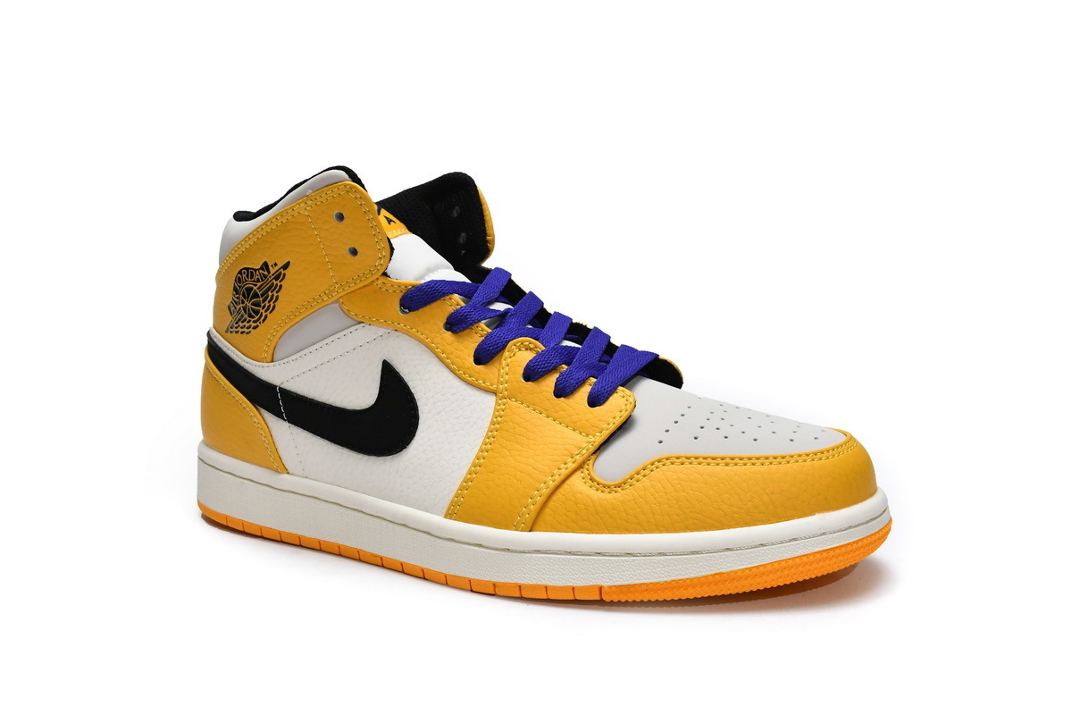 Jordan 1 Mid SE Lakers (Mid Quality)