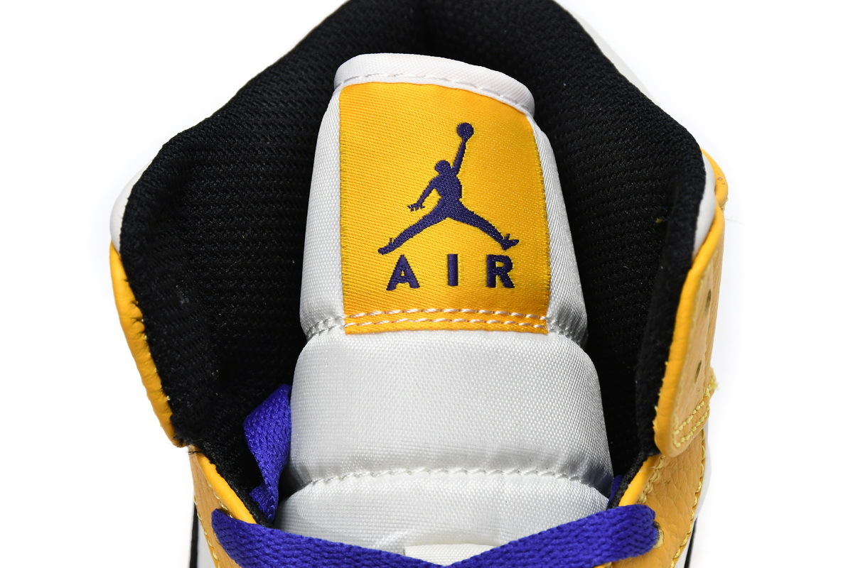 Jordan 1 Mid SE Lakers (Mid Quality)