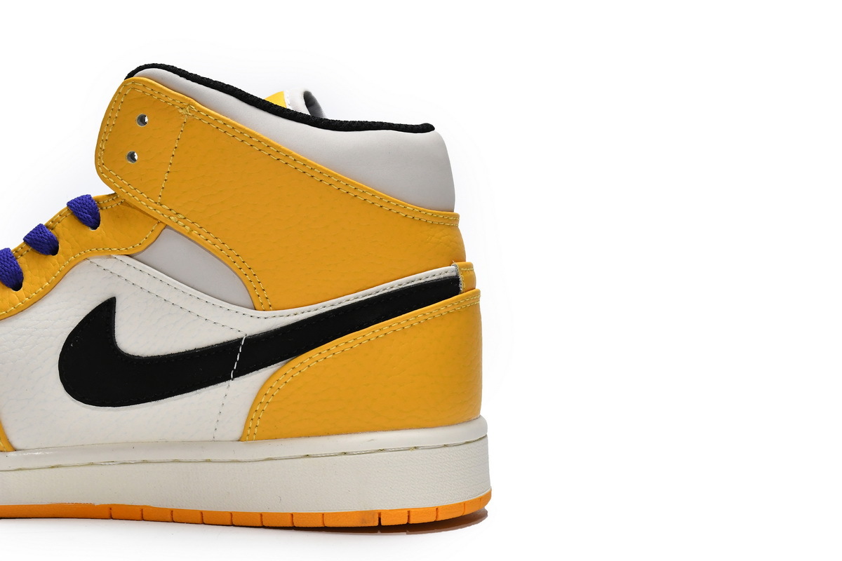 Jordan 1 Mid SE Lakers (Mid Quality)