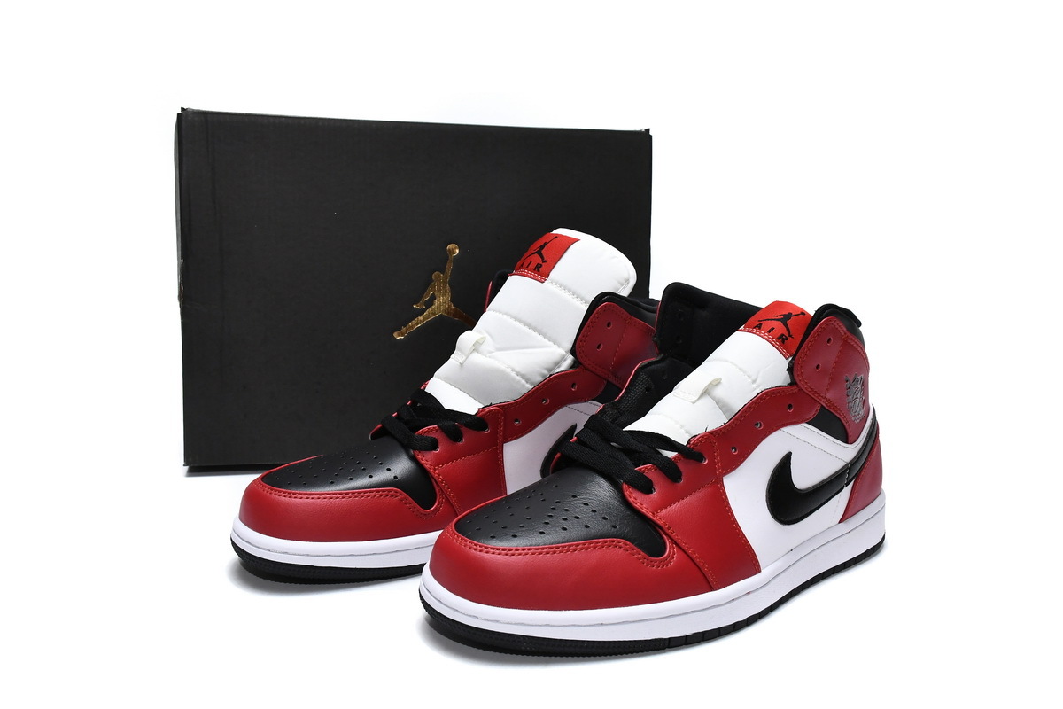 Jordan 1 Mid Chicago Toe (Mid Quality)