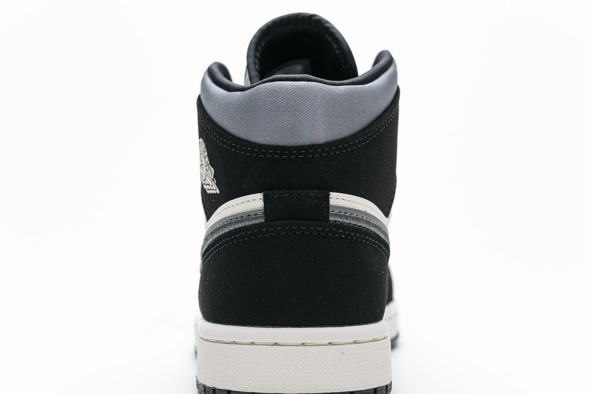 Jordan 1 Mid Satin Grey Toe (Mid Quality)