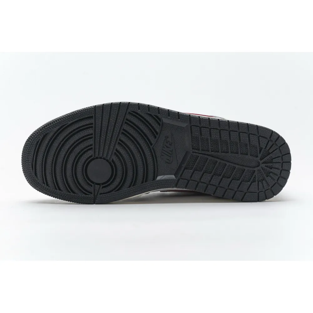 Jordan 1 Retro High Black Gym Red (Mid Quality)