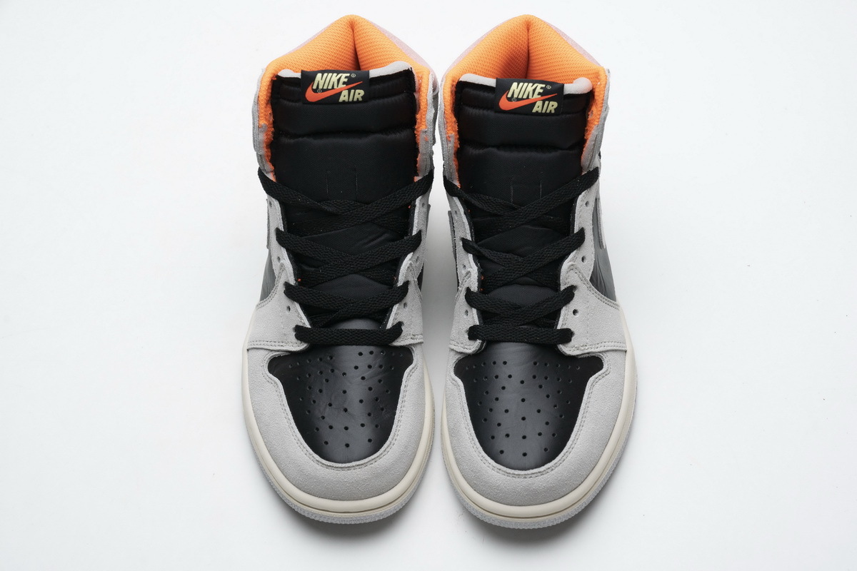 Jordan 1 Retro High Neutral Grey Hyper Crimson (Mid Quality)
