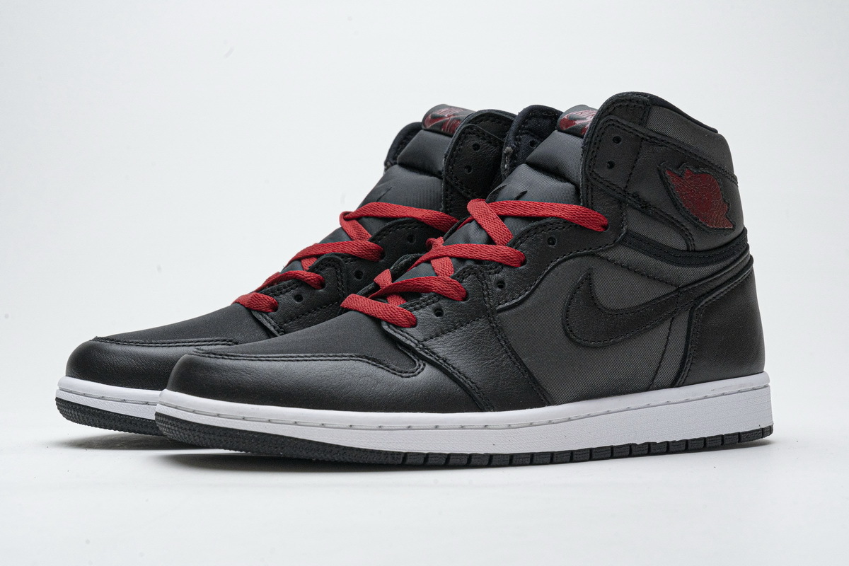 Jordan 1 Retro High Black Satin Gym Red (Super Discount XP Batch)