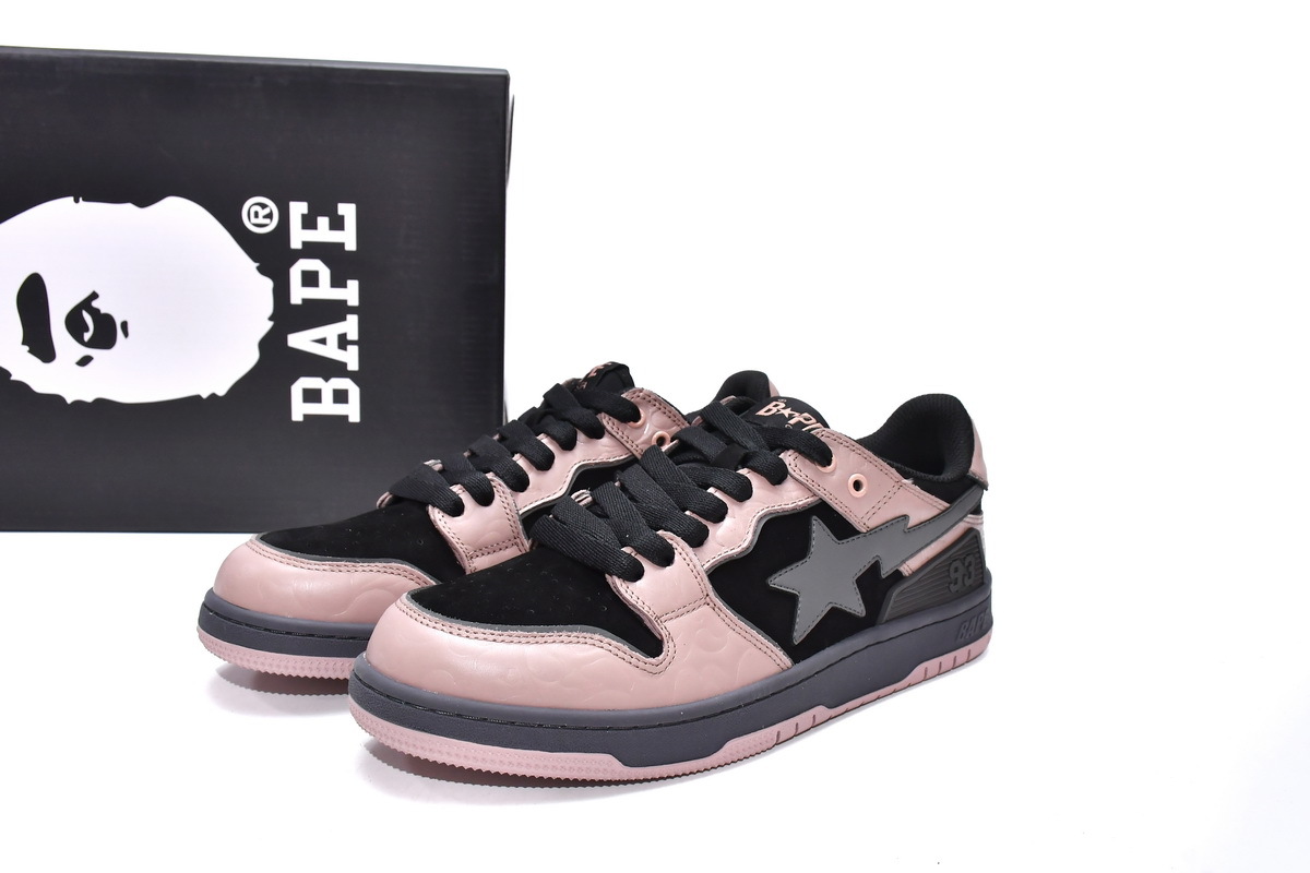 A Bathing Ape Bape SK8 Sta Dirty Pink Black