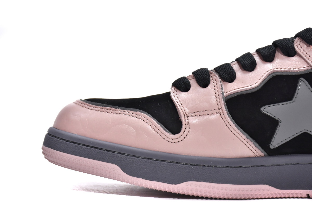 A Bathing Ape Bape SK8 Sta Dirty Pink Black