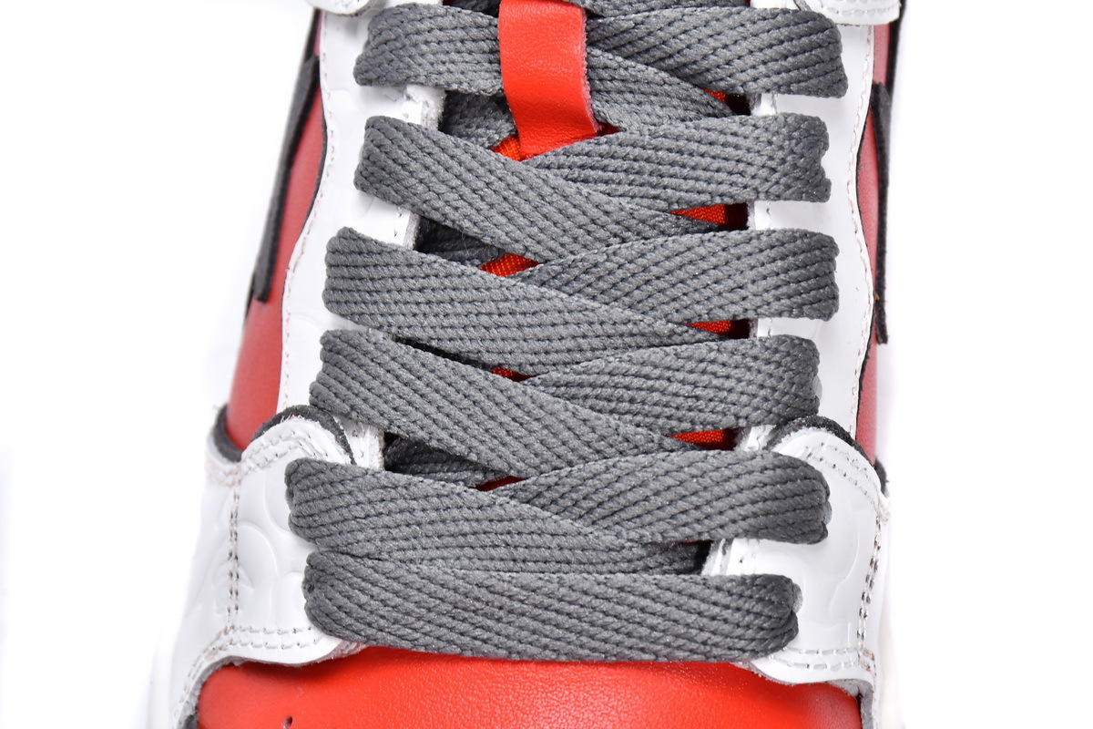 A Bathing Ape Bape SK8 Sta White Red