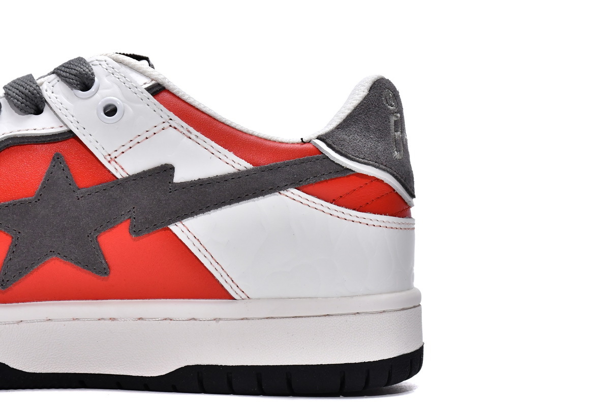 A Bathing Ape Bape SK8 Sta White Red