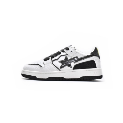 A Bathing Ape Bape SK8 Sta White Silver 01