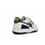 A Bathing Ape Bape SK8 Sta White Silver