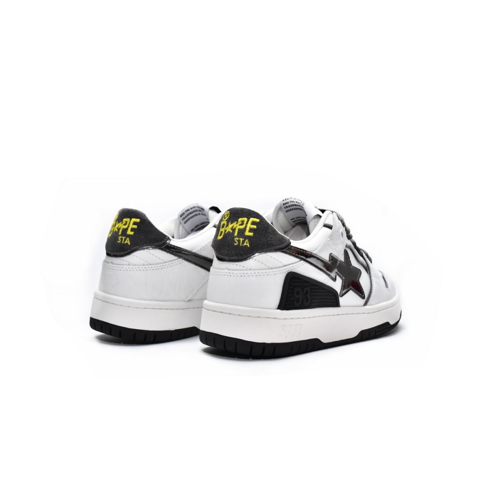 A Bathing Ape Bape SK8 Sta White Silver