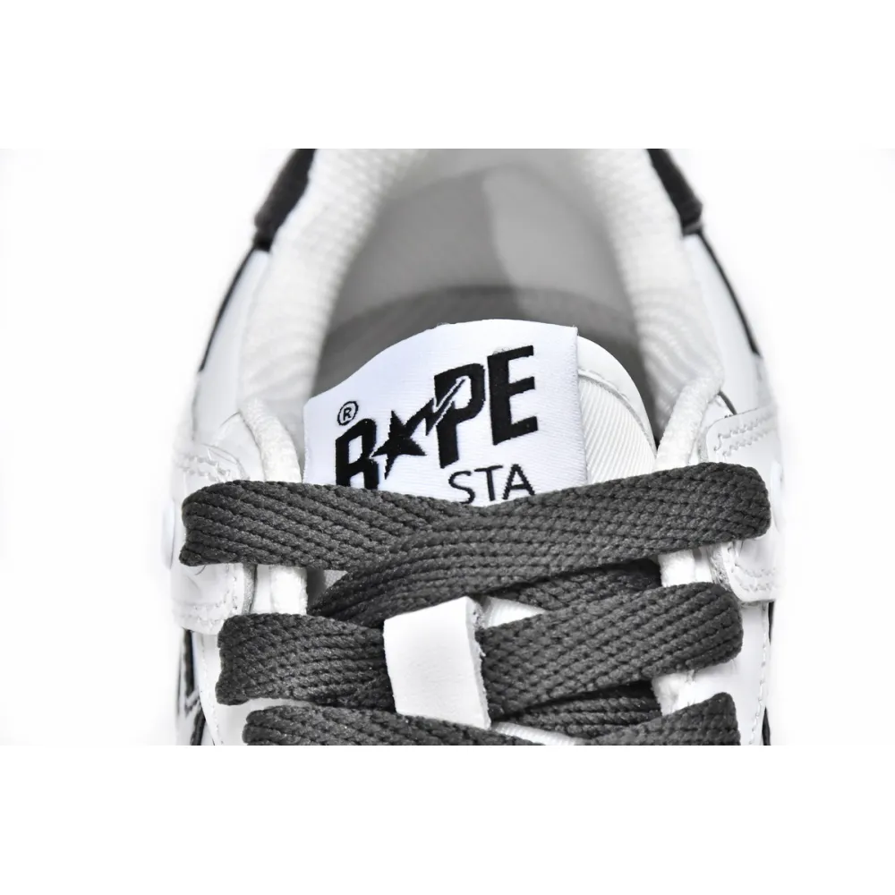 A Bathing Ape Bape SK8 Sta White Silver