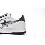 A Bathing Ape Bape SK8 Sta White Silver