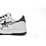A Bathing Ape Bape SK8 Sta White Silver