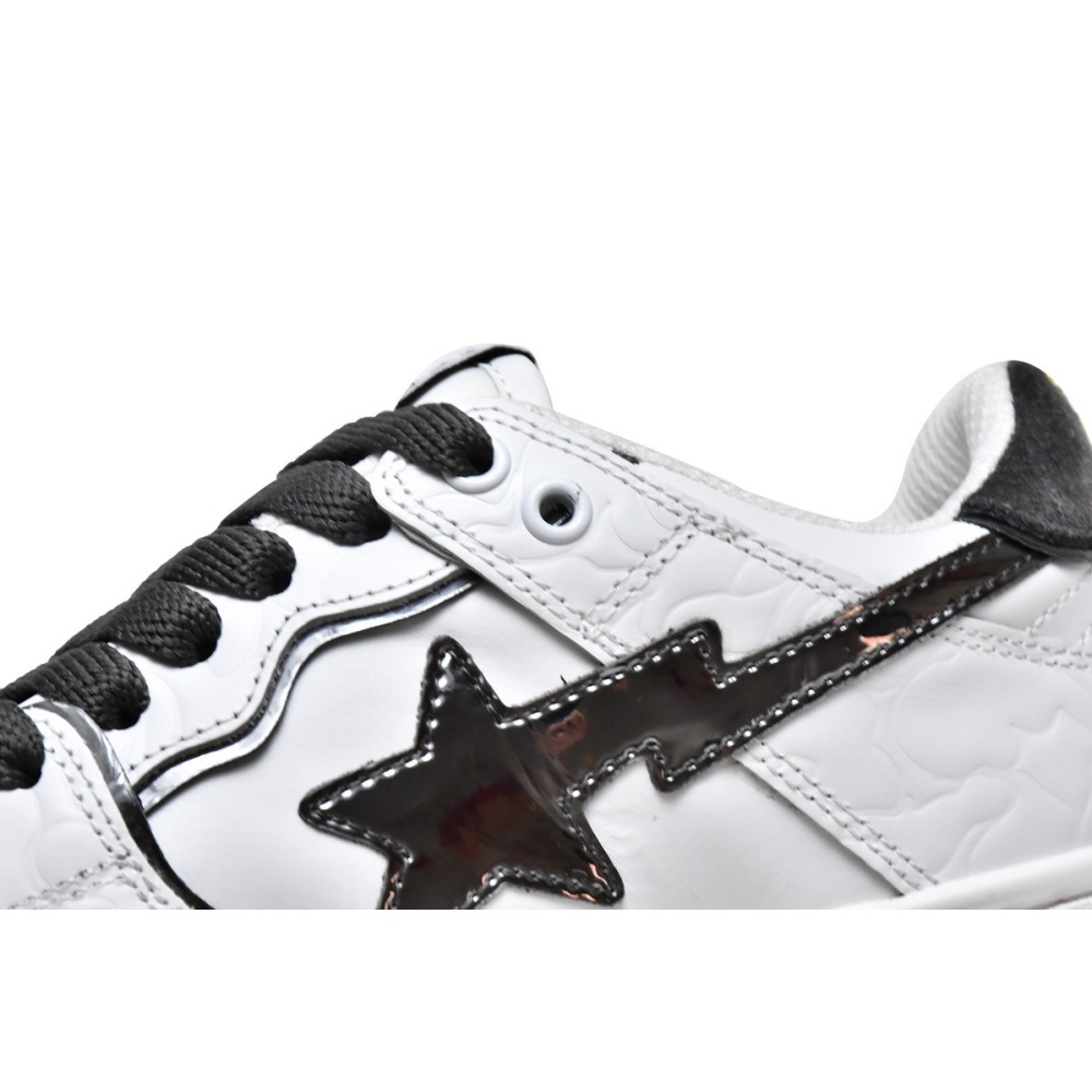 A Bathing Ape Bape SK8 Sta White Silver