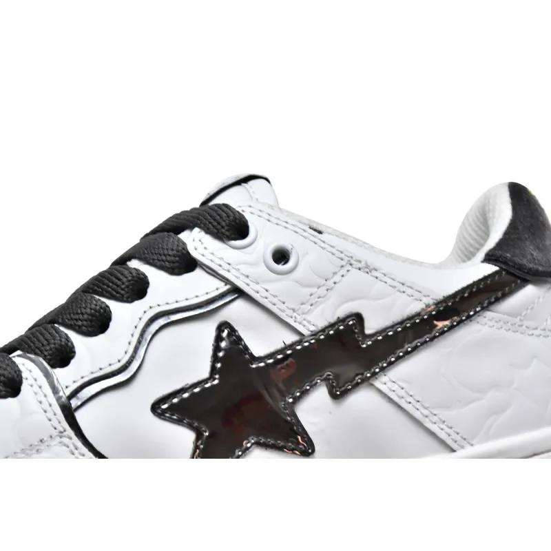 A Bathing Ape Bape SK8 Sta White Silver