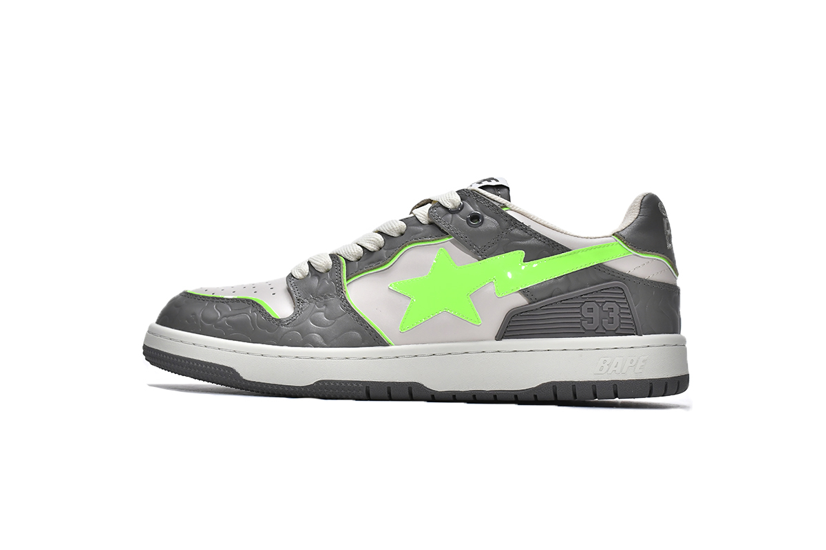 A Bathing Ape Bape SK8 Sta Grey Green