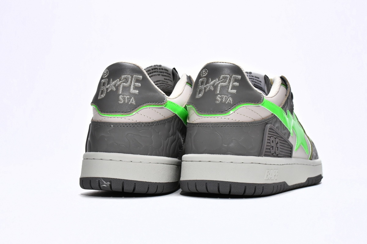 A Bathing Ape Bape SK8 Sta Grey Green