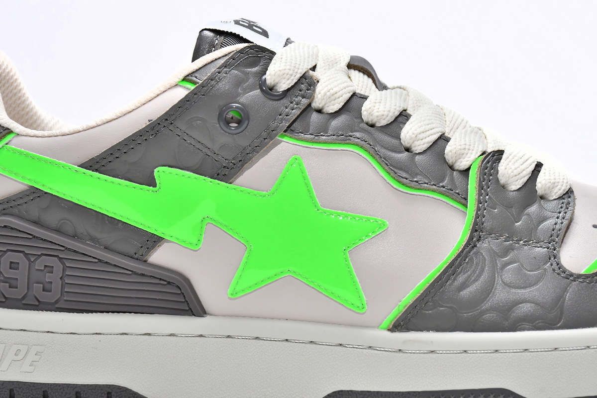 A Bathing Ape Bape SK8 Sta Grey Green