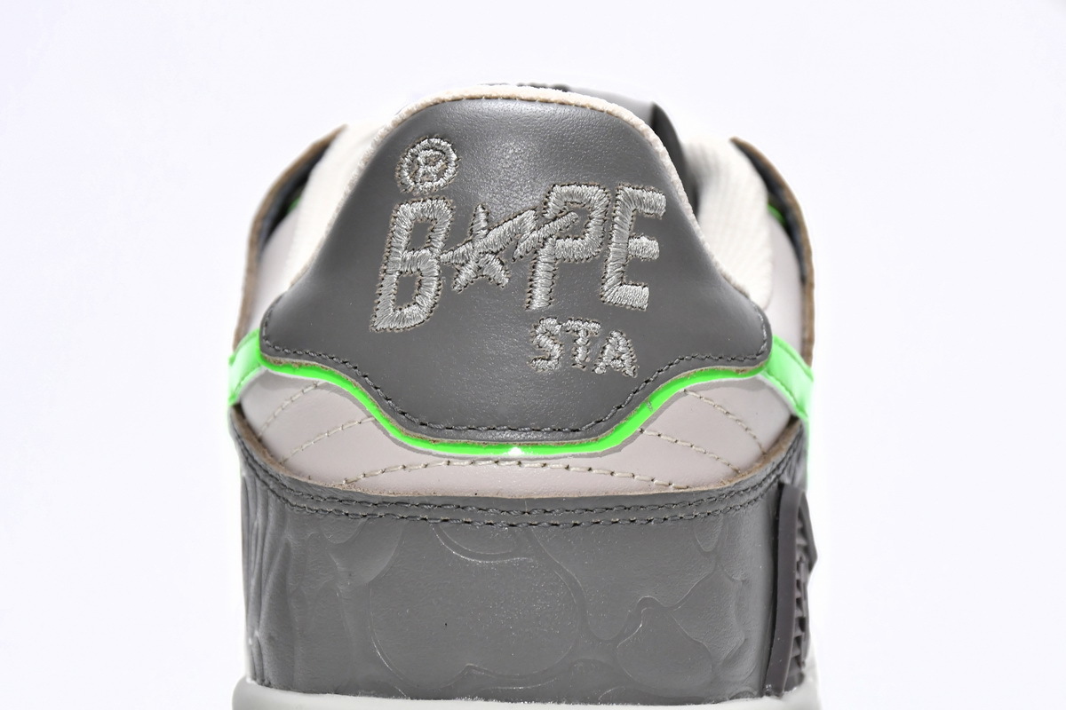 A Bathing Ape Bape SK8 Sta Grey Green