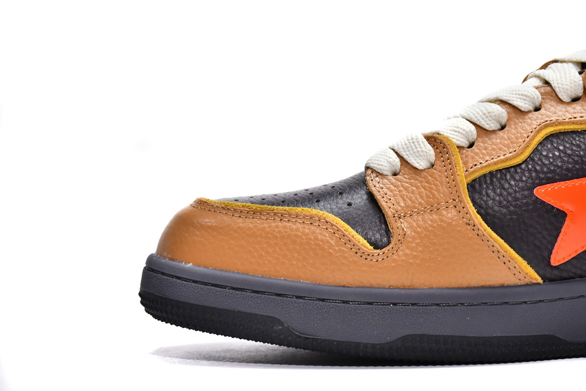A Bathing Ape Bape SK8 Sta Brown Orange