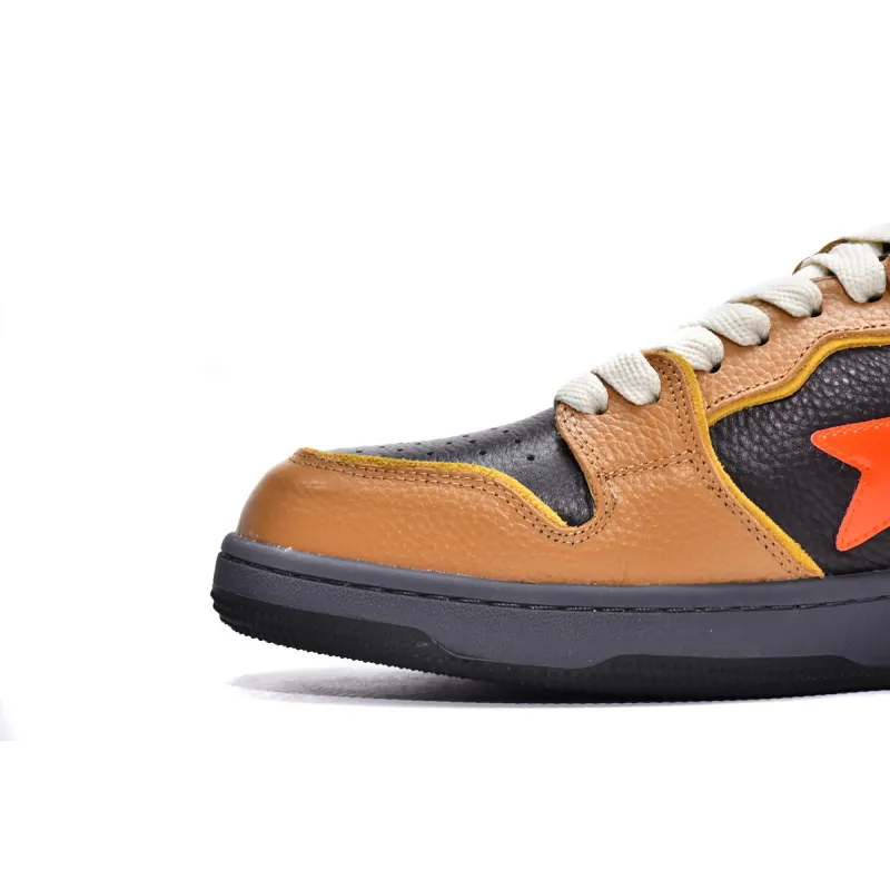 A Bathing Ape Bape SK8 Sta Brown Orange