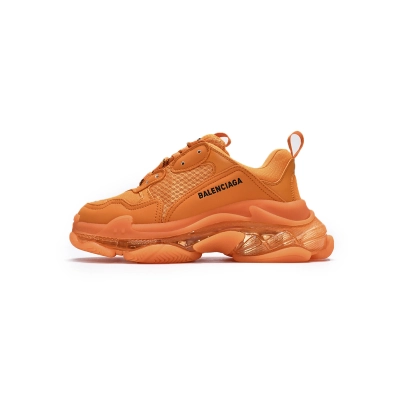 Balenciaga Triple S Clear Sole Orange 01