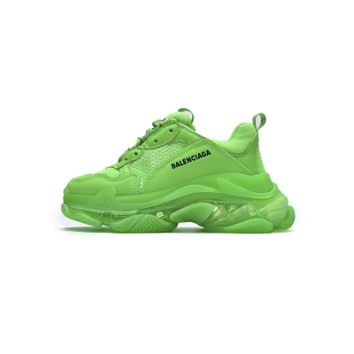 Balenciaga Triple S Neon Green Clear Sole 01
