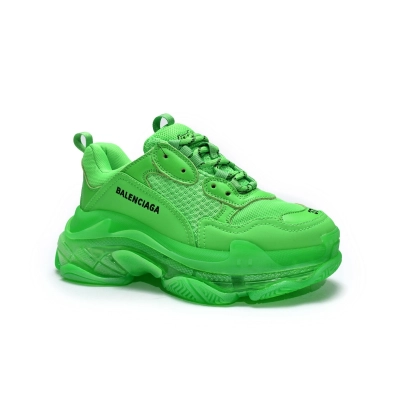 Balenciaga Triple S Neon Green Clear Sole 02