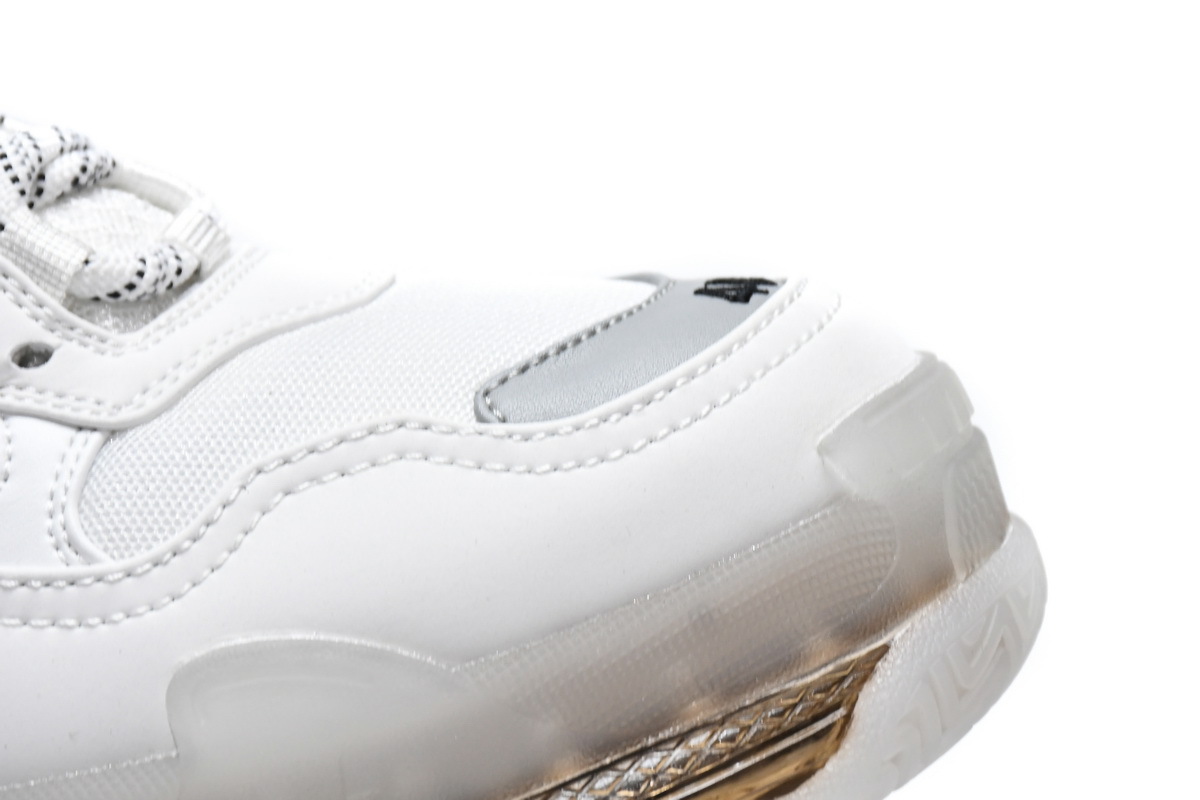 Blalenciaga Triple S Clear Sole White Grey