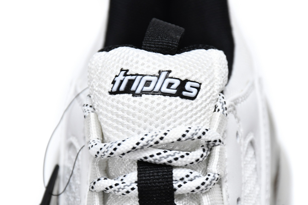 Blalenciaga Triple S Clear Sole White Grey