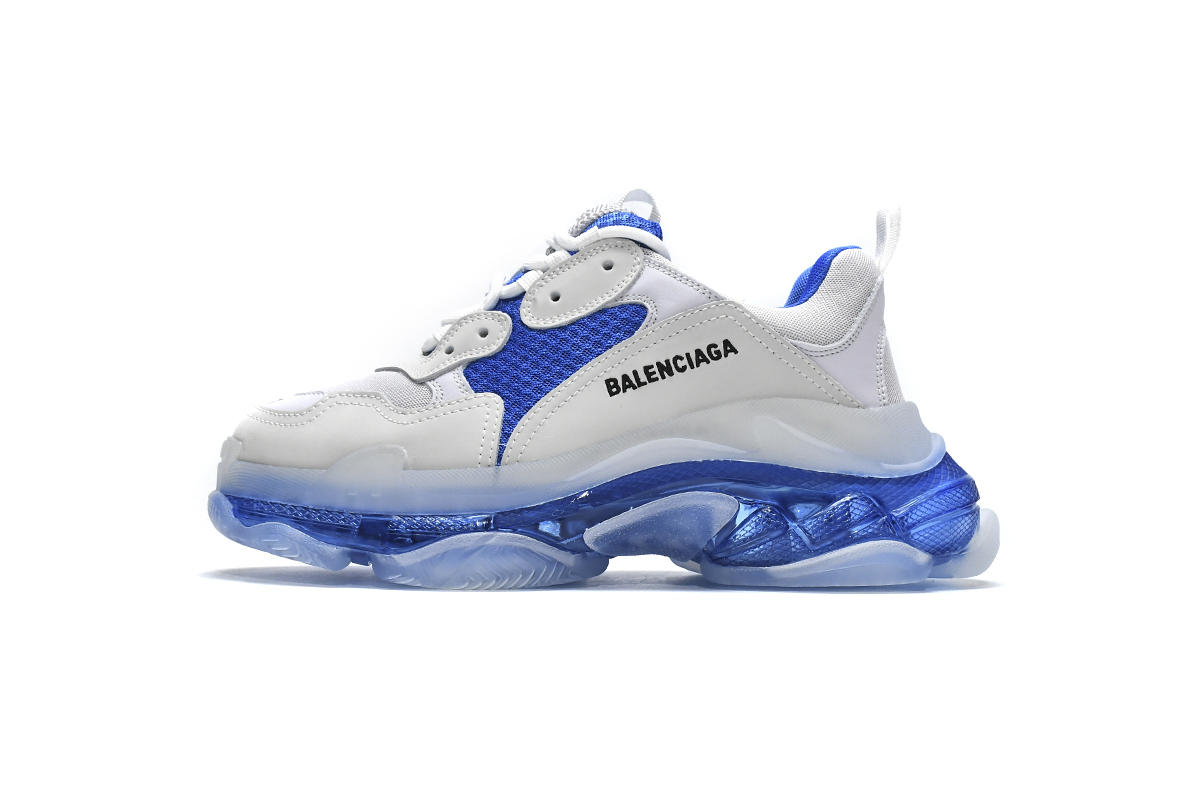 Balenciaga Triple S White Blue