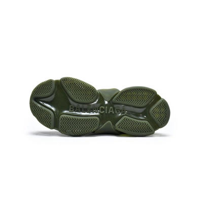 Balenciaga Triple S Clear Sole Dark Green 02