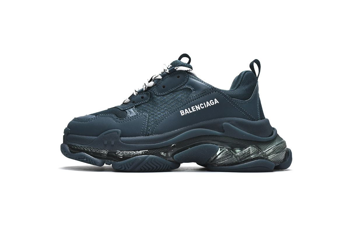 Balenciaga Triple S Clear Sole Full Dark Green