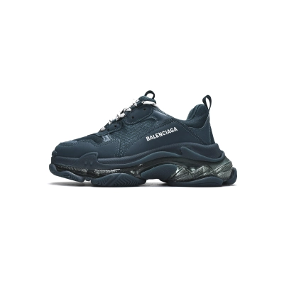 Balenciaga Triple S Clear Sole Full Dark Green 01