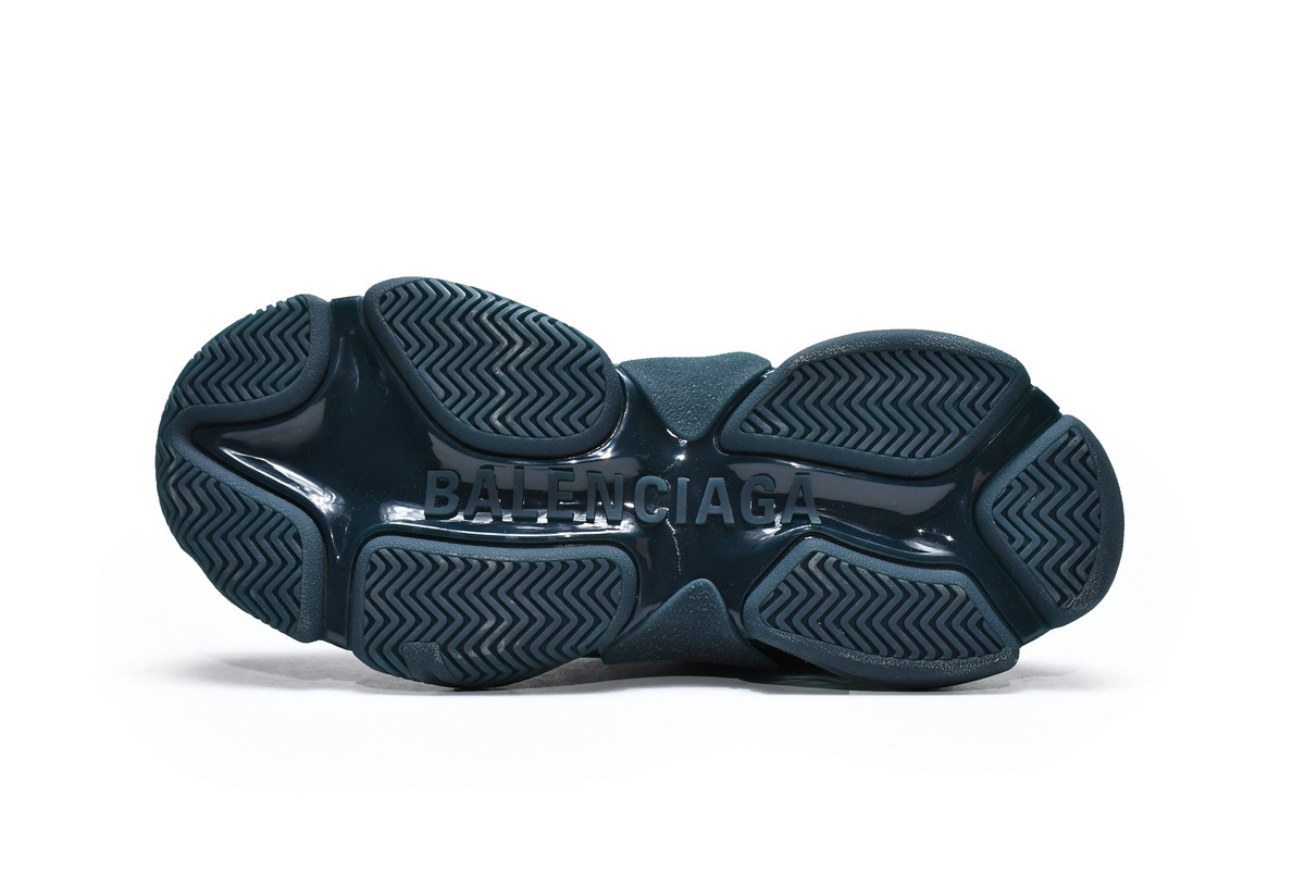 Balenciaga Triple S Clear Sole Full Dark Green