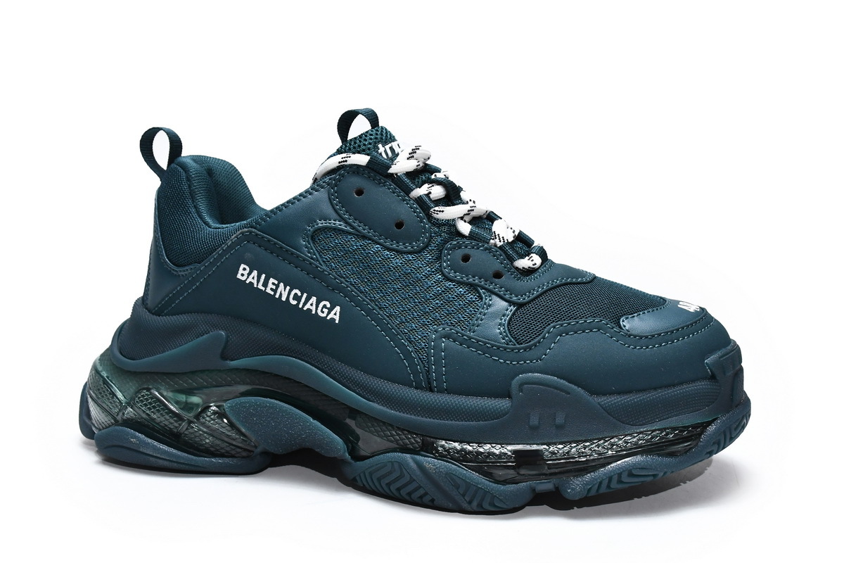 Balenciaga Triple S Clear Sole Full Dark Green