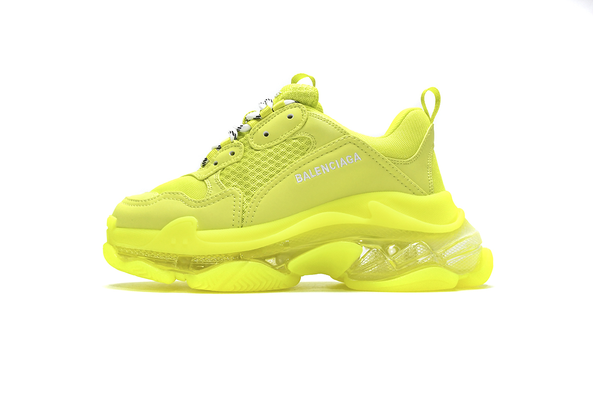 Balenciaga Triple S Clear Sole Fluo Yellow