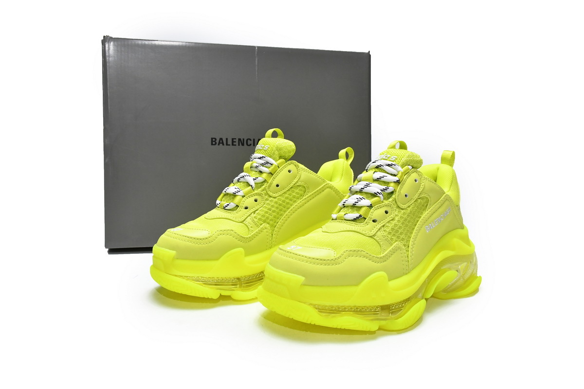 Balenciaga Triple S Clear Sole Fluo Yellow