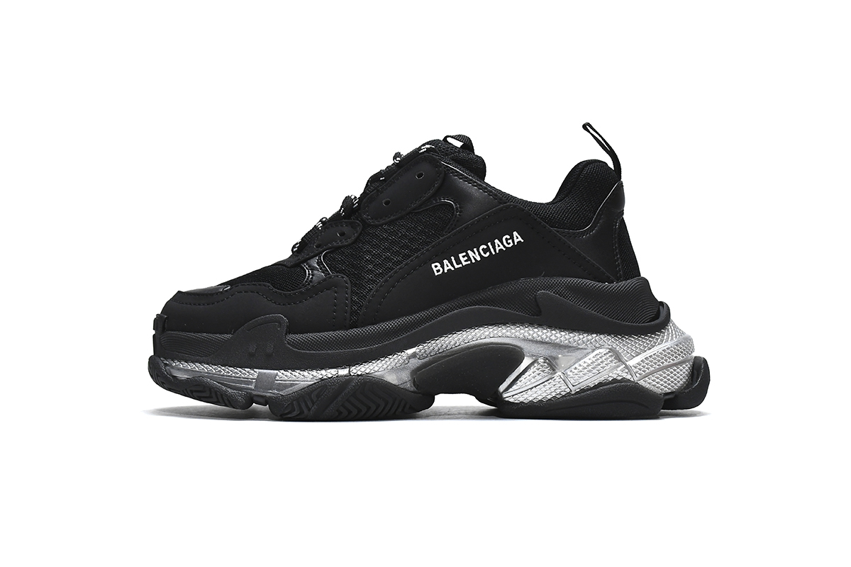Balenciaga Triple S Clear Sole Black Ivory
